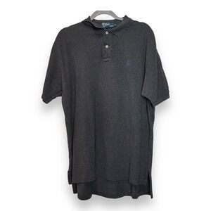 POLO RALPH LAUREN Men's Dark Gray Classic Short Sleeve Polo Shirt XL